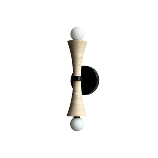 Aura Lampe Murale En Travertin Et Verre Minimaliste Moderne