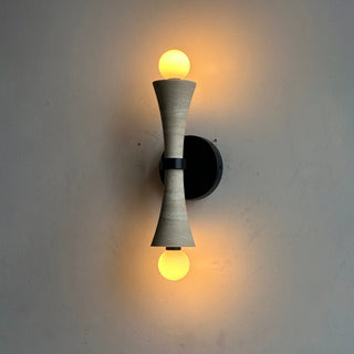 Aura Lampe Murale En Travertin Et Verre Minimaliste Moderne