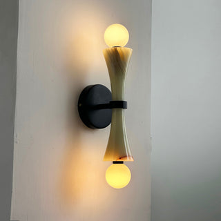 Aura Lampe Murale En Travertin Et Verre Minimaliste Moderne