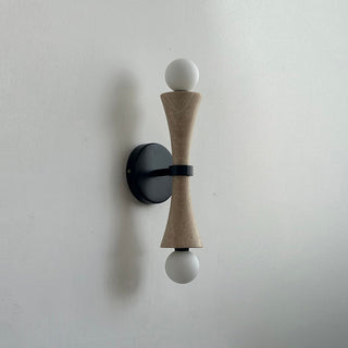 Aura Lampe Murale En Travertin Et Verre Minimaliste Moderne