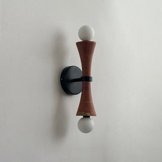 Aura Lampe Murale En Travertin Et Verre Minimaliste Moderne
