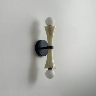 Aura Lampe Murale En Travertin Et Verre Minimaliste Moderne