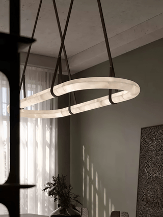 Nerina Albâtre Pendentif Lumière-Luire