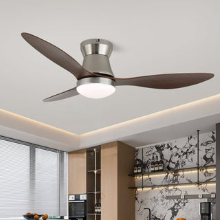 Plafonnier Ventilateur Zerath en Bois Moderne