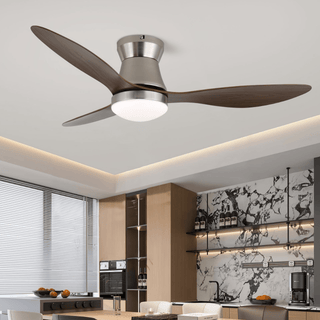 Plafonnier Ventilateur Zerath en Bois Moderne