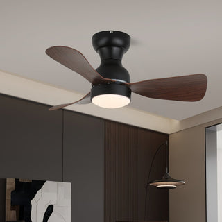 Aurdorus Plafonnier Ventilateur Moderne en Bois