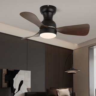 Aurdorus Plafonnier Ventilateur Moderne en Bois
