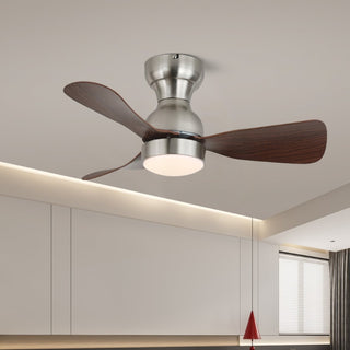 Aurdorus Plafonnier Ventilateur Moderne en Bois