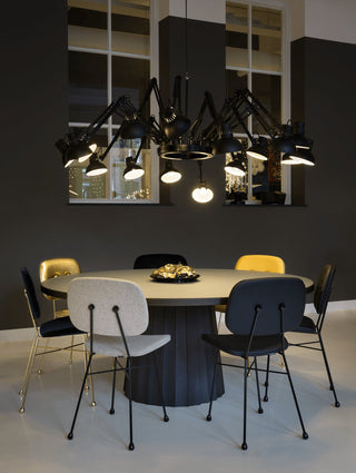 Lustra Lustre Noir à Bras Multiples Ajustables