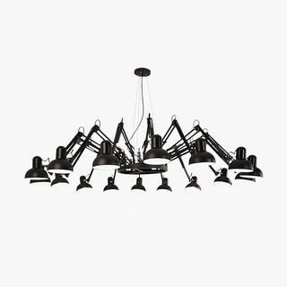 Lustra Lustre Noir à Bras Multiples Ajustables