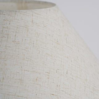Lumian Lampe de Table en Tissu Et Céramique Rustique Beige