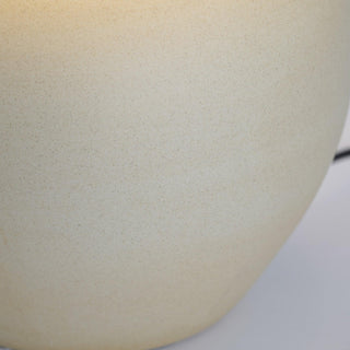 Lumian Lampe de Table en Tissu Et Céramique Rustique Beige