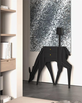 Peldes Table d'Appoint en Forme de Cerf