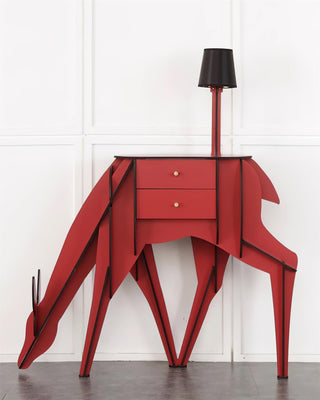 Peldes Table d'Appoint en Forme de Cerf