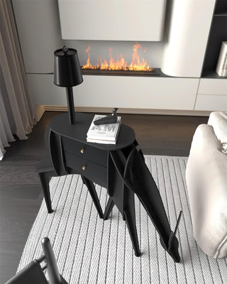 Peldes Table d'Appoint en Forme de Cerf