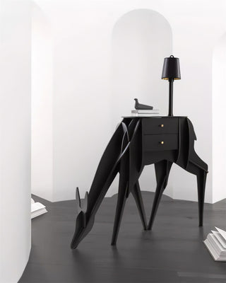 Peldes Table d'Appoint en Forme de Cerf