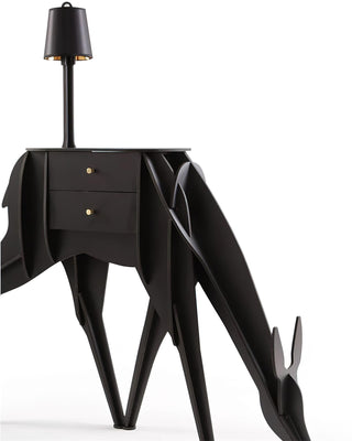 Peldes Table d'Appoint en Forme de Cerf