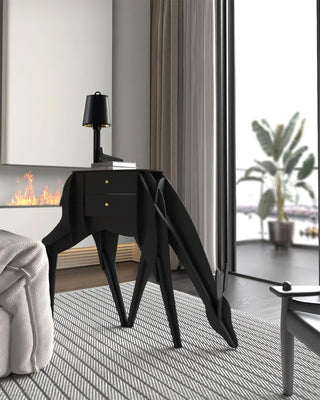 Peldes Table d'Appoint en Forme de Cerf