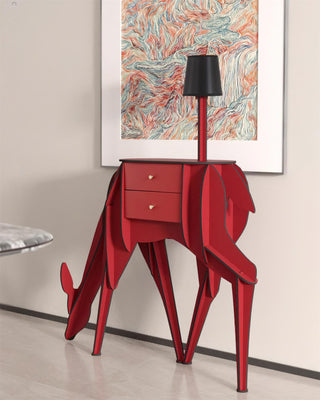 Peldes Table d'Appoint en Forme de Cerf