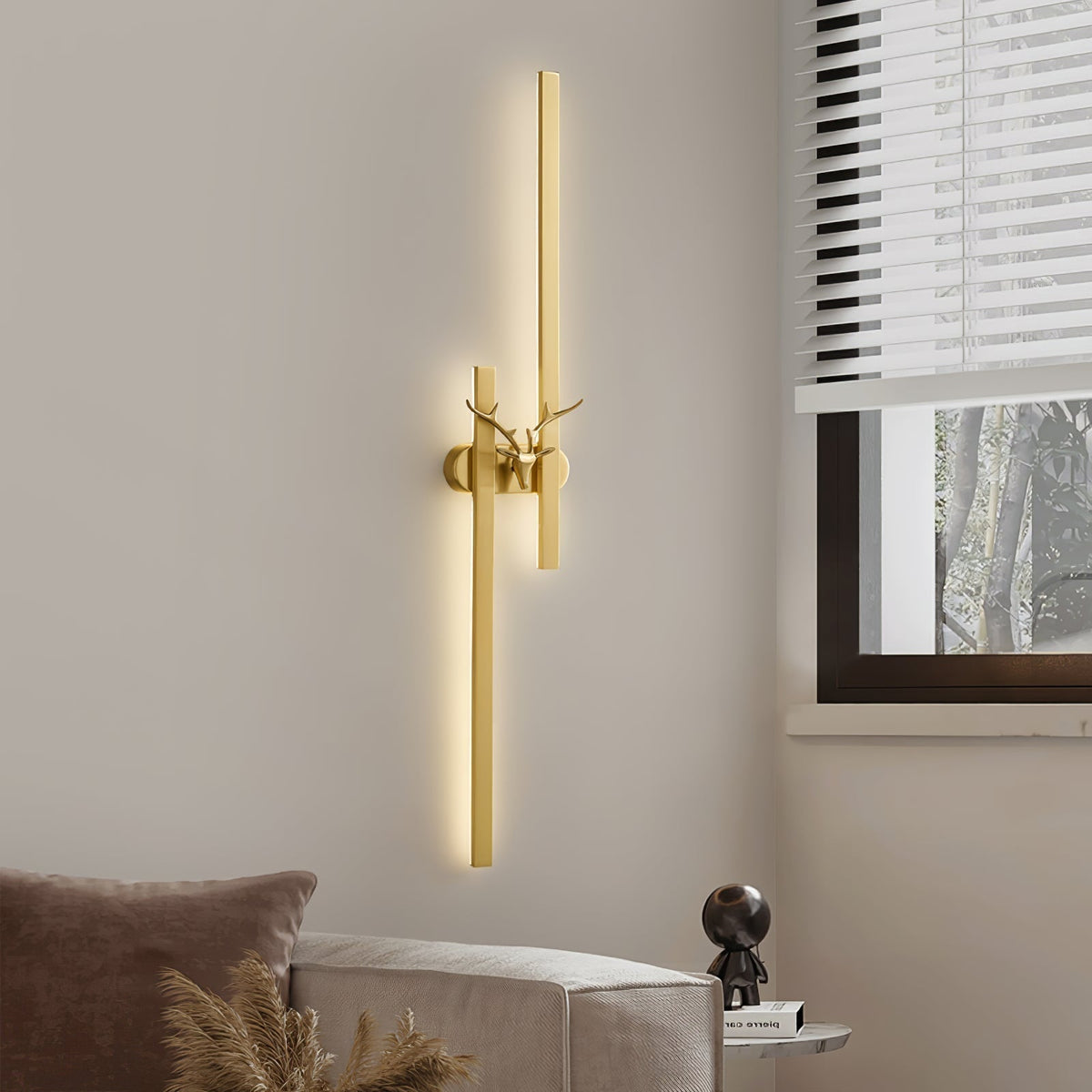 Thereline Classique Cerf Laiton Applique