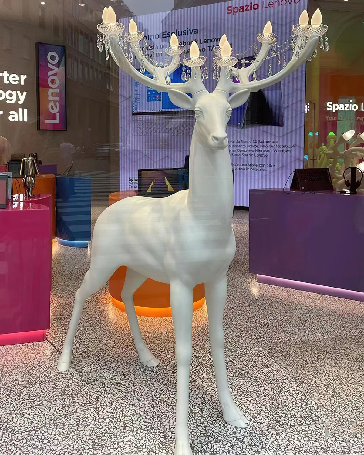 Stag Lampadaire Sculpture