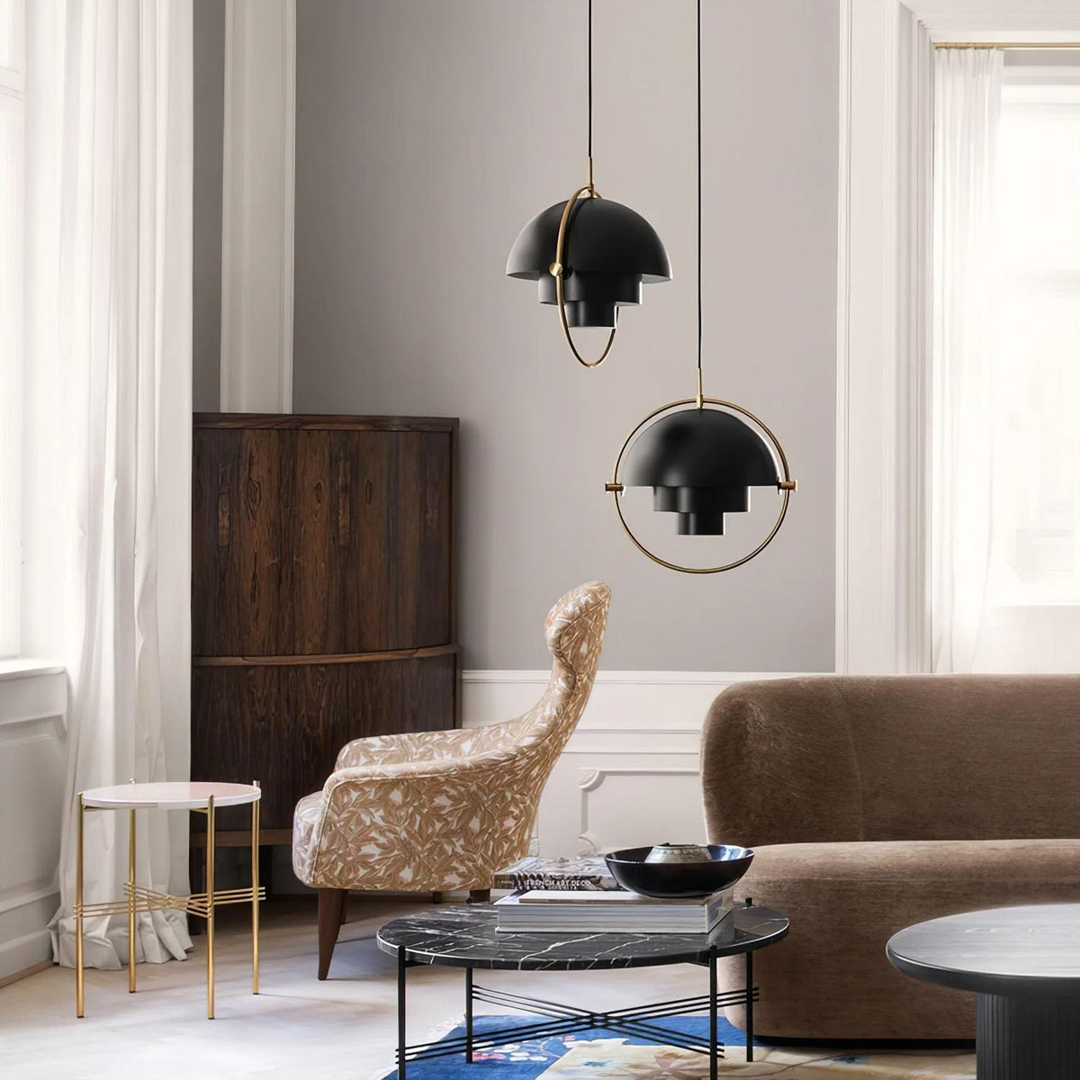 Glenivia Suspension Boule Déformée Dorée