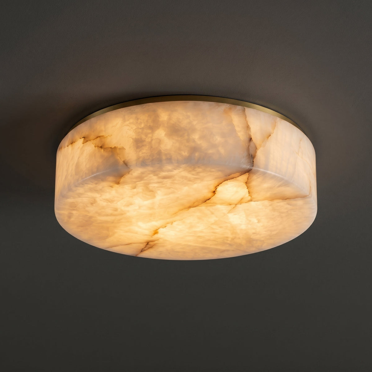 The larger size variant of the alabaster ceiling mount.