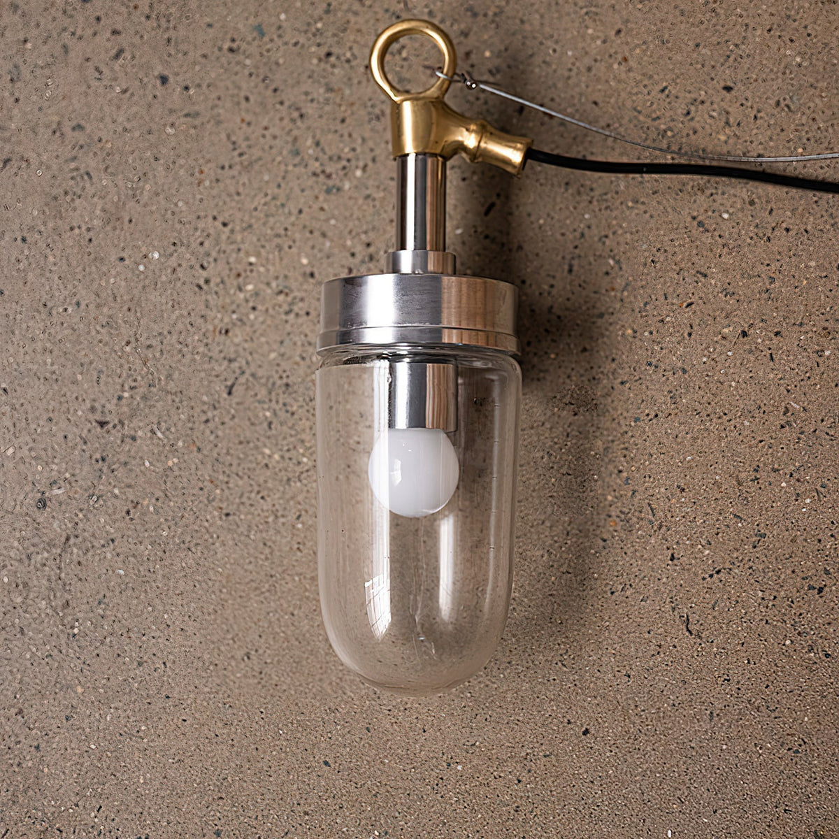 Diagram showing the dimensions of the Carson Capsule Pendant Light.
