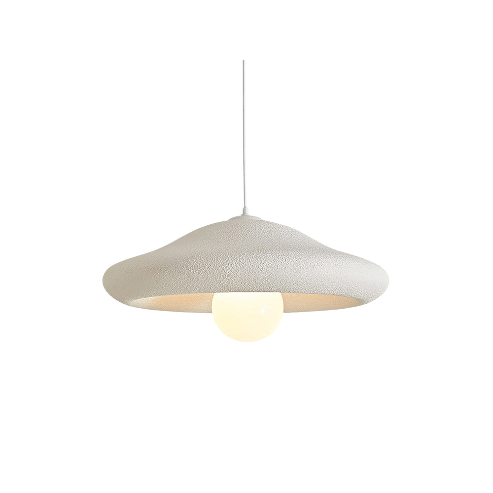 Chalk Pendant Light with a textured white plaster-look shade.