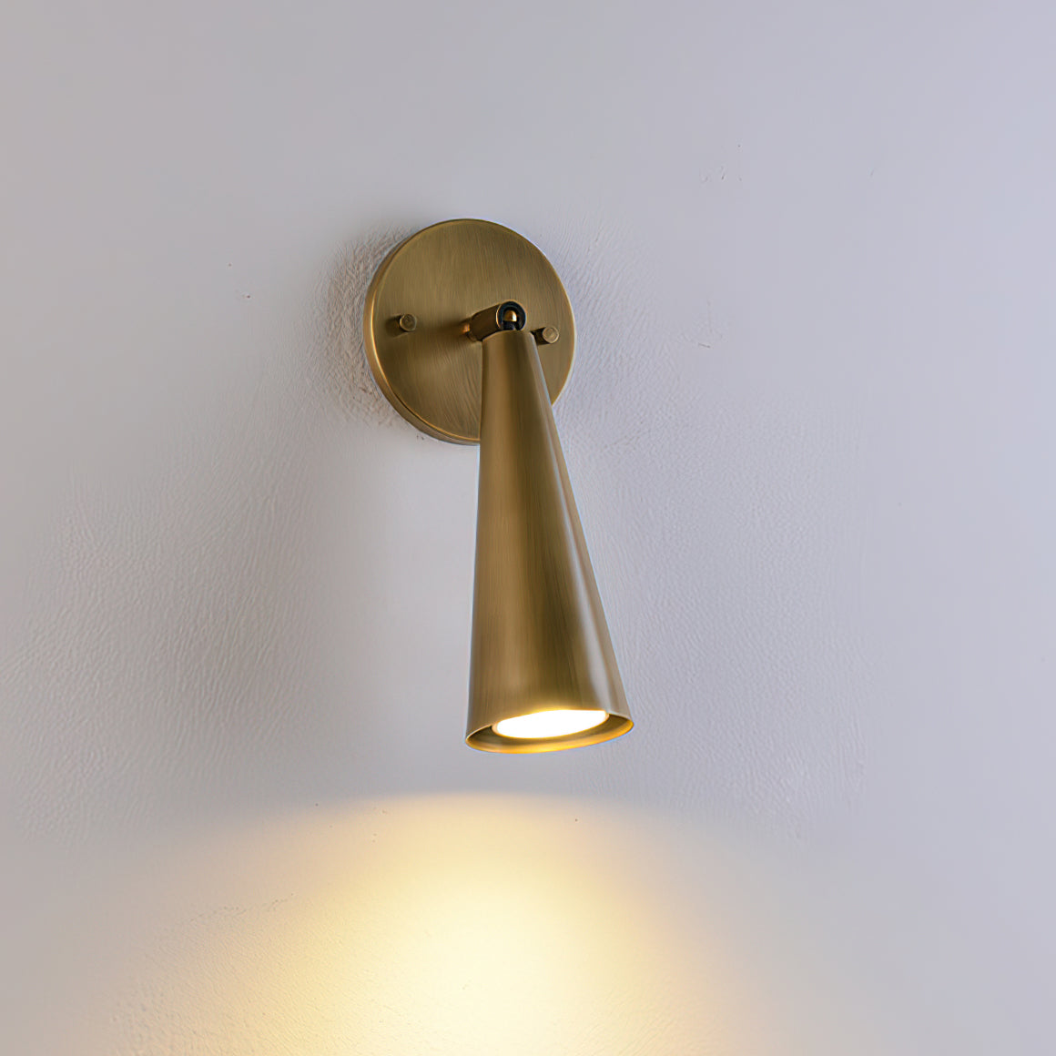 Full view of the black Donna Swivel Sconce.