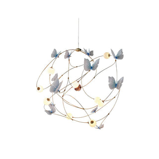 Flutter Orbit Butterfly Chandelier-Neutral Decor