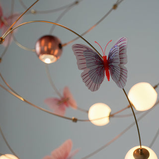 Flutter Orbit Butterfly Chandelier-Neutral Decor