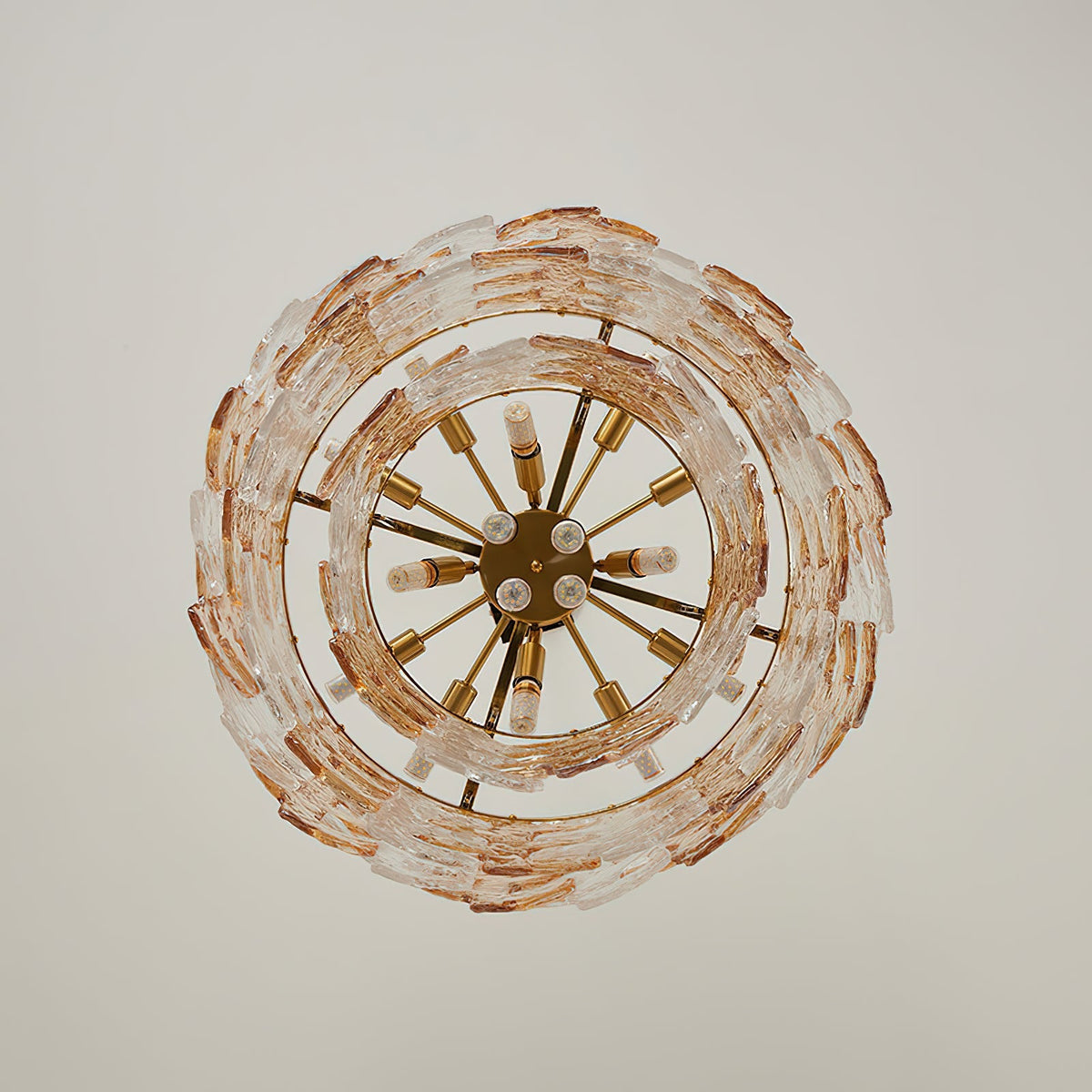 Dimensional drawing of the small Jigsaw Chandelier (Dia 50 cm).