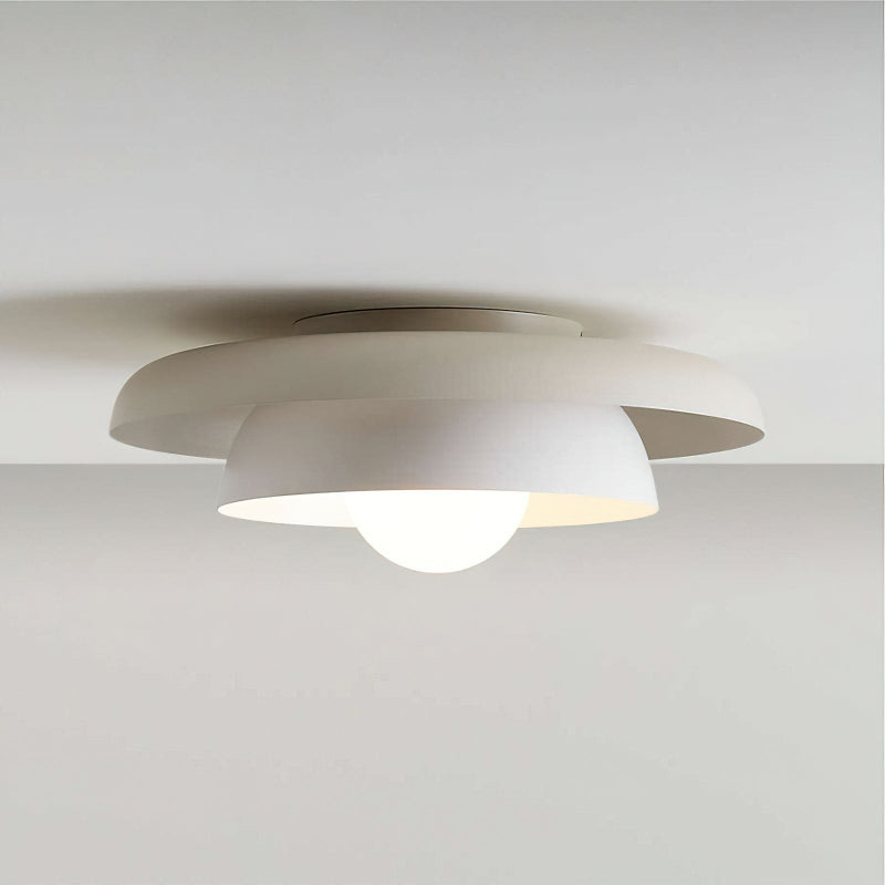 The white version of the Miller Double Flush Mount.