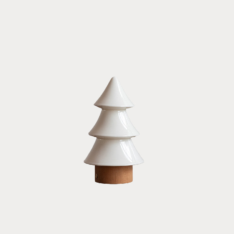 Top-down view of the Orlo Table Lamp's glass diffuser.
