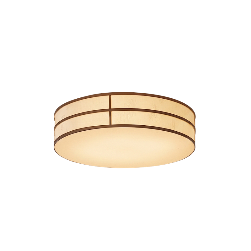 A diagram showing the dimensions of both sizes of the Ray LED Flush Mount.