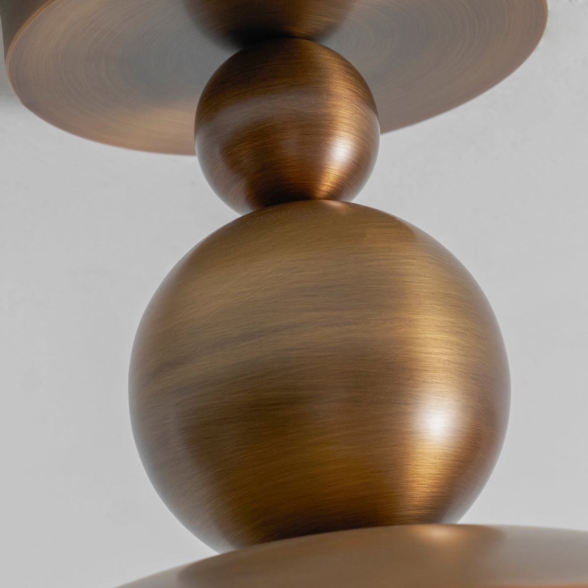 View of the Sasco Flush Mount from the side, highlighting its low profile.