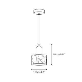 Flair Suspension en Marbre et Métal Minimaliste Moderne
