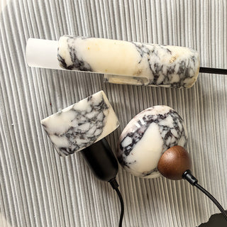 Flair Suspension en Marbre et Métal Minimaliste Moderne