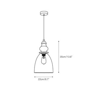 Inert Suspension en Bois et Verre Minimaliste Moderne