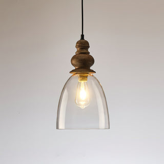 Inert Suspension en Bois et Verre Minimaliste Moderne