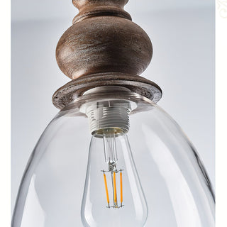 Inert Suspension en Bois et Verre Minimaliste Moderne