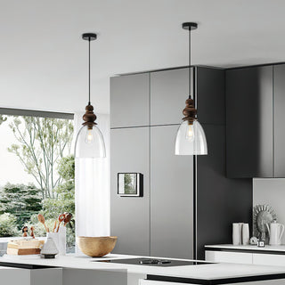 Inert Suspension en Bois et Verre Minimaliste Moderne