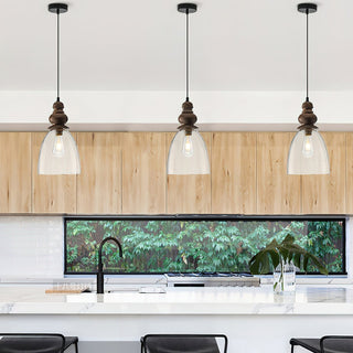 Inert Suspension en Bois et Verre Minimaliste Moderne