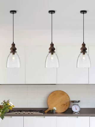 Inert Suspension en Bois et Verre Minimaliste Moderne