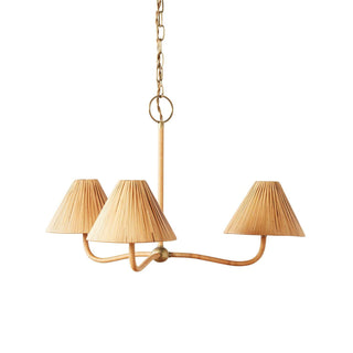 Delphine Lustre Métal Rattan Tissé Naturel Élégance