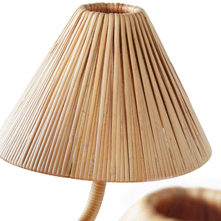 Delphine Lustre Métal Rattan Tissé Naturel Élégance