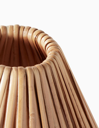 Delphine Lustre Métal Rattan Tissé Naturel Élégance