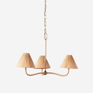 Delphine Lustre Métal Rattan Tissé Naturel Élégance