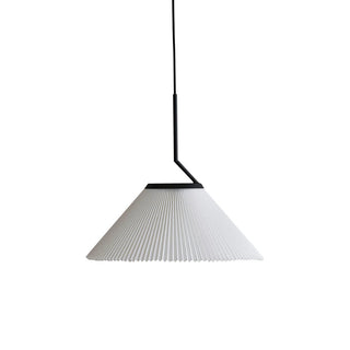 Knell Suspension en Métal Noir Plastique Plissée Minimaliste Moderne